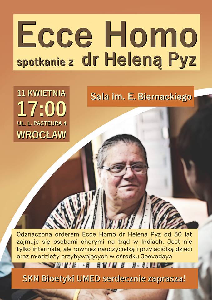 Spotkanie z dr Heleną Pyz we Wrocławiu - 11 kwietnia